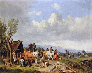 Der Viehmarkt, ca. 1866